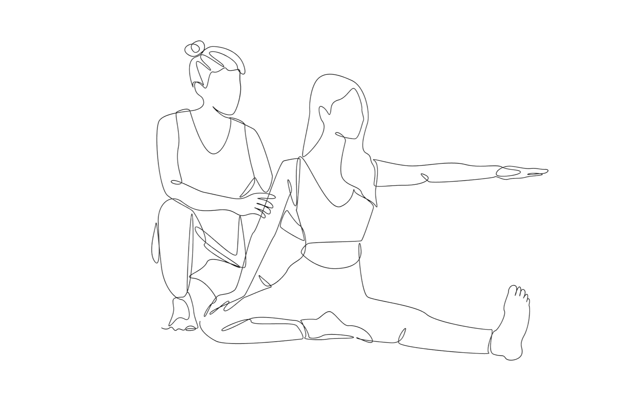 Physiotherapeut unterstützt Patientin bei Beweglichkeitsübung zur Verbesserung der Mobilität